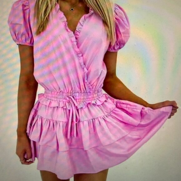 New Boutique Item DItto Orange Ruffle Romper Dress Size S - Picture 6 of 6